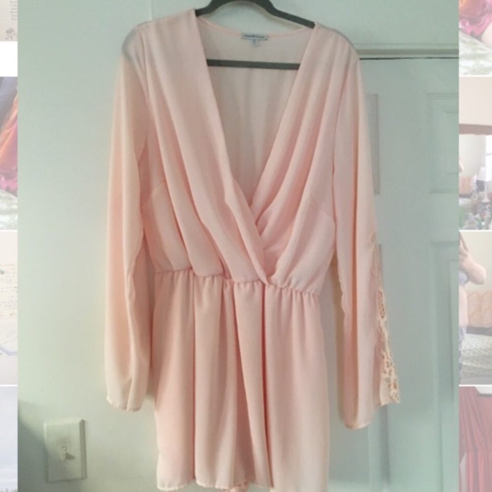 SUPER CUTE BABY PINK ROMPER